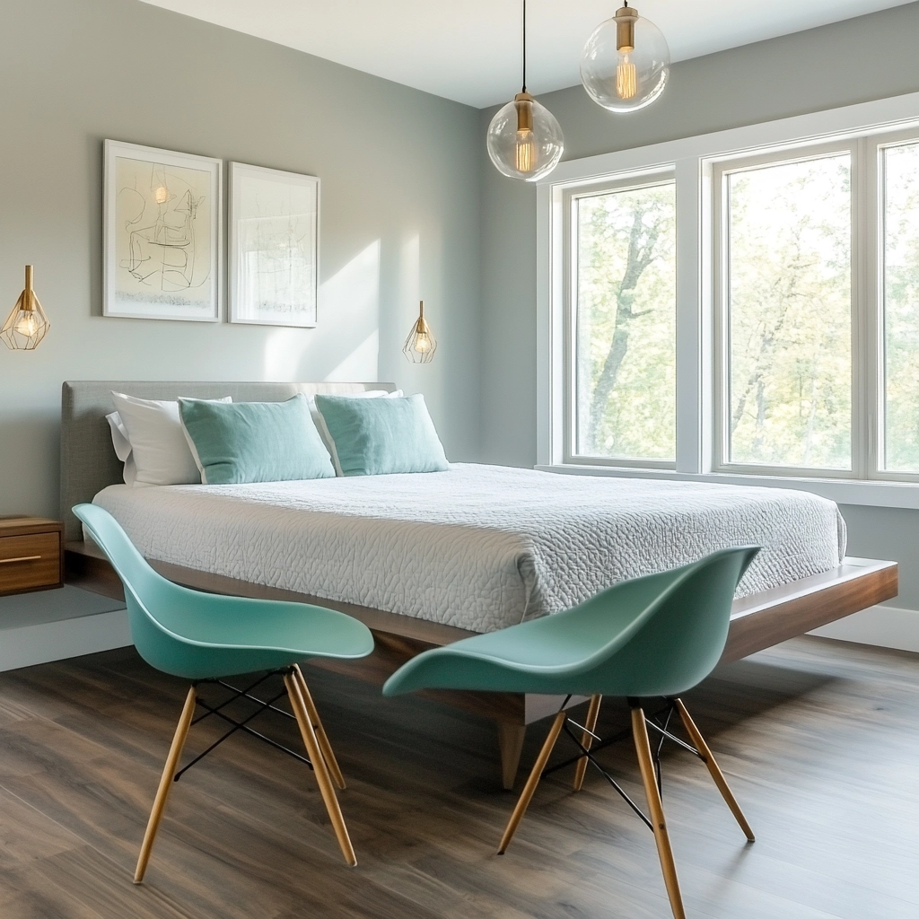 grey farmhouse bedroom 25
