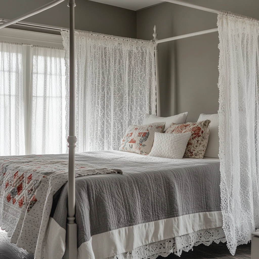 grey farmhouse bedroom 43