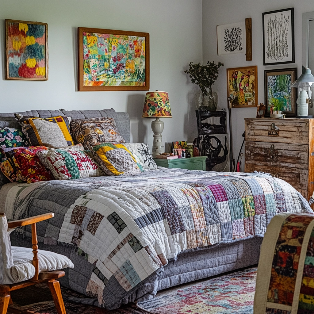 grey farmhouse bedroom 45