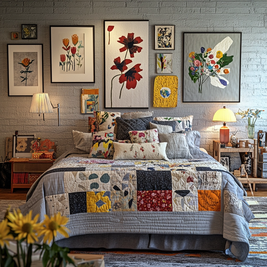 grey farmhouse bedroom 46