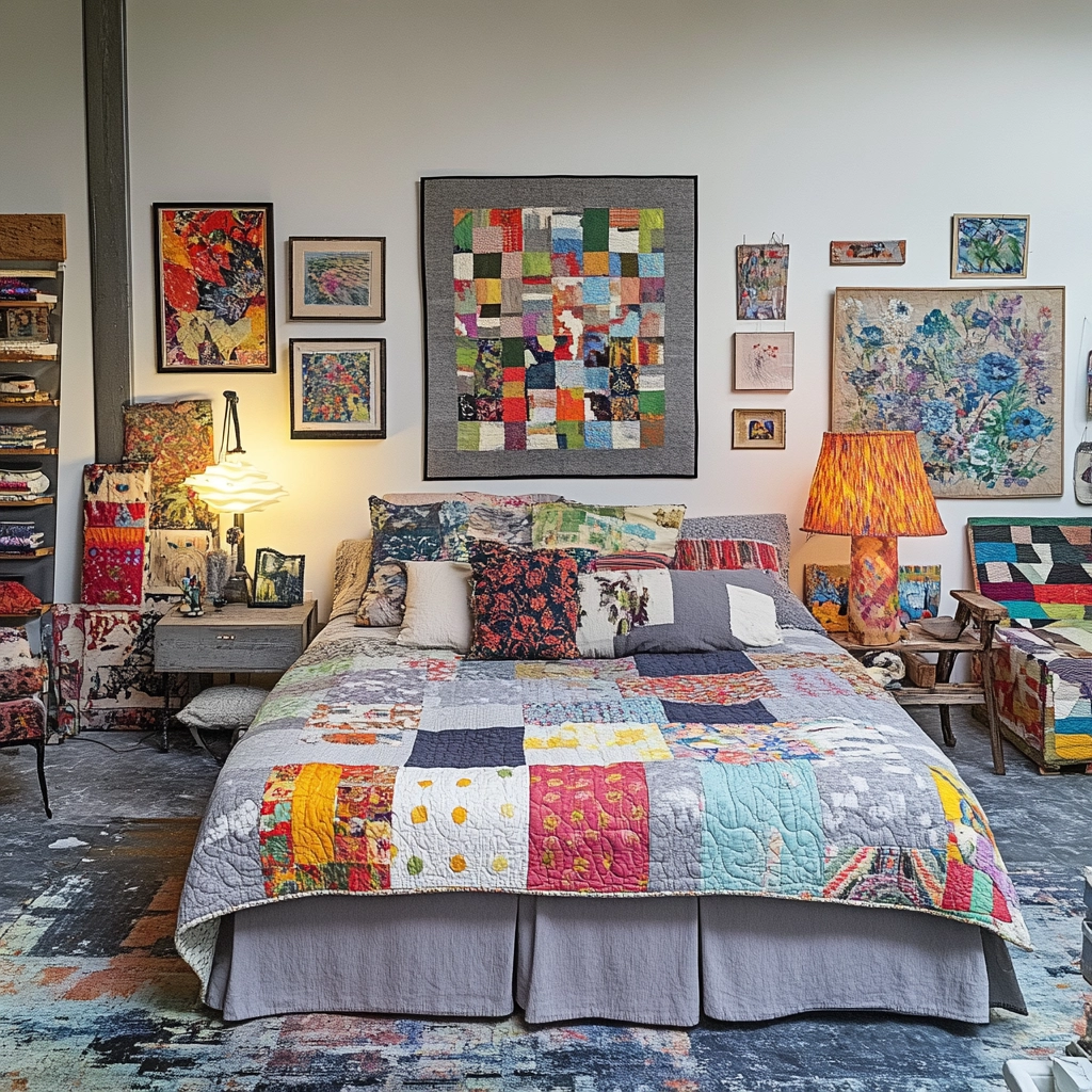 grey farmhouse bedroom 47
