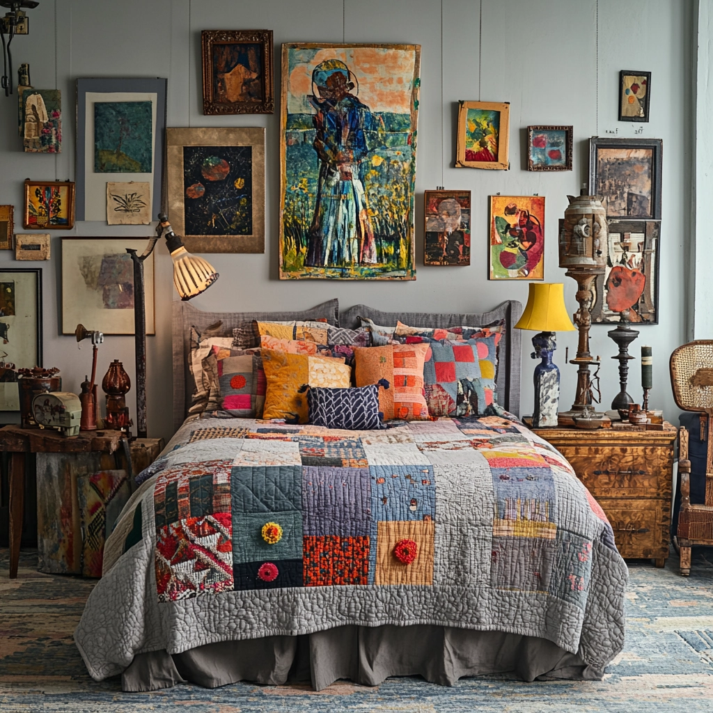 grey farmhouse bedroom 48