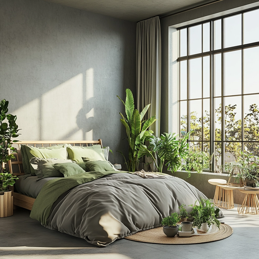 grey farmhouse bedroom 57