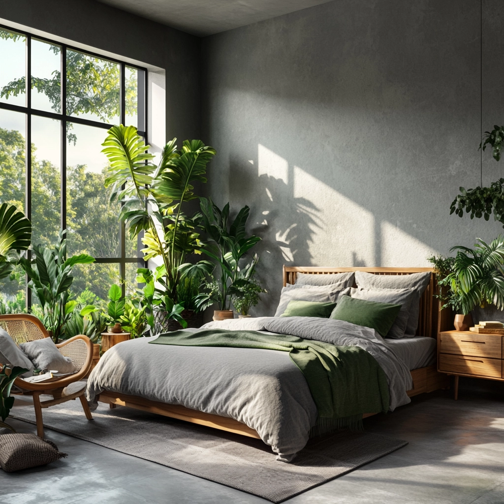 grey farmhouse bedroom 58