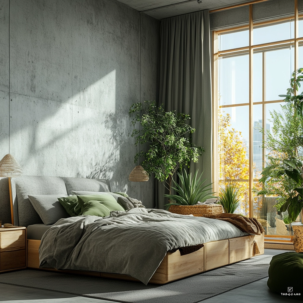 grey farmhouse bedroom 59