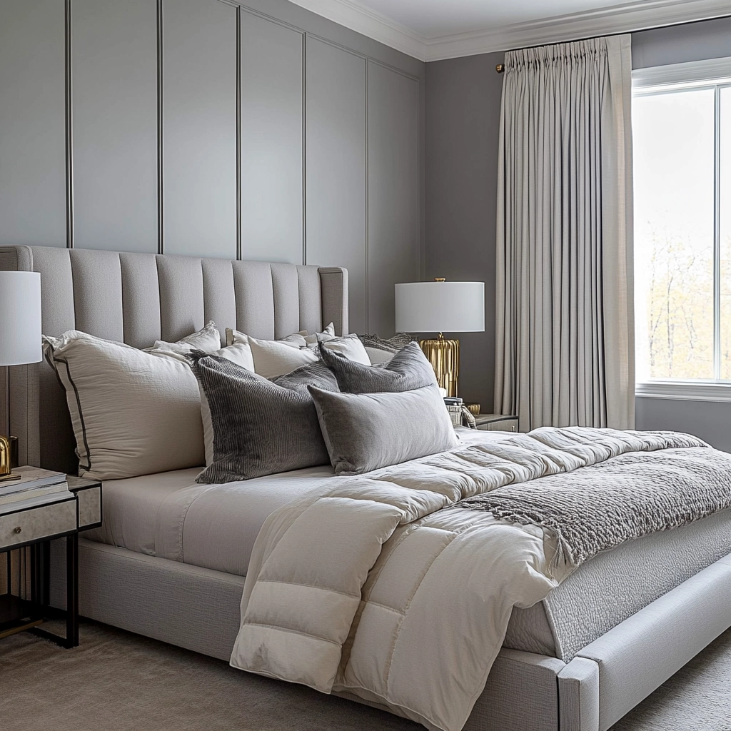 grey farmhouse bedroom 62