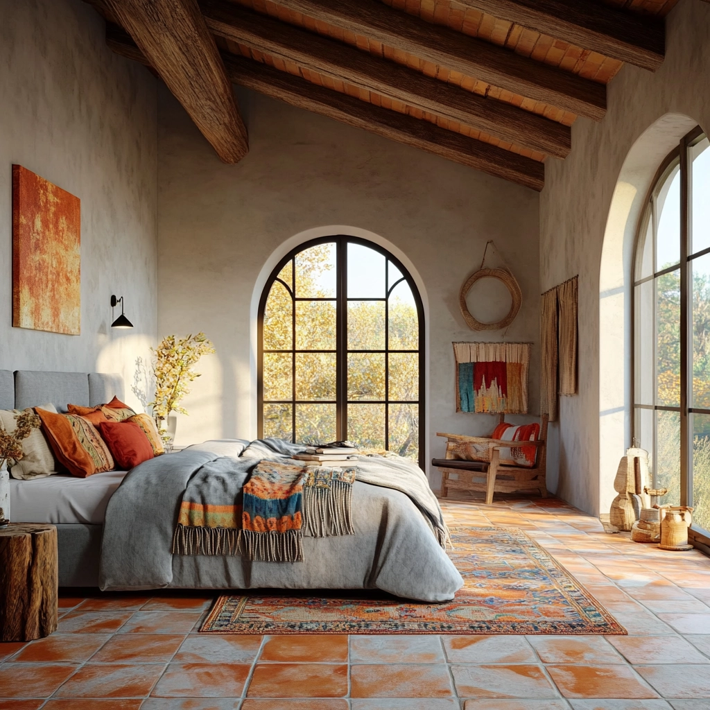 grey farmhouse bedroom 69