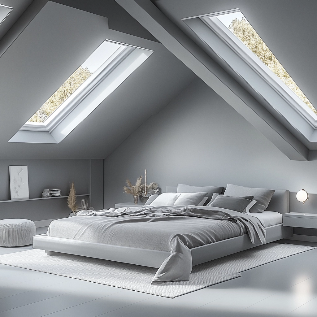grey farmhouse bedroom 74