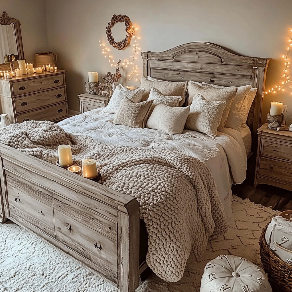 grey farmhouse bedroom 79