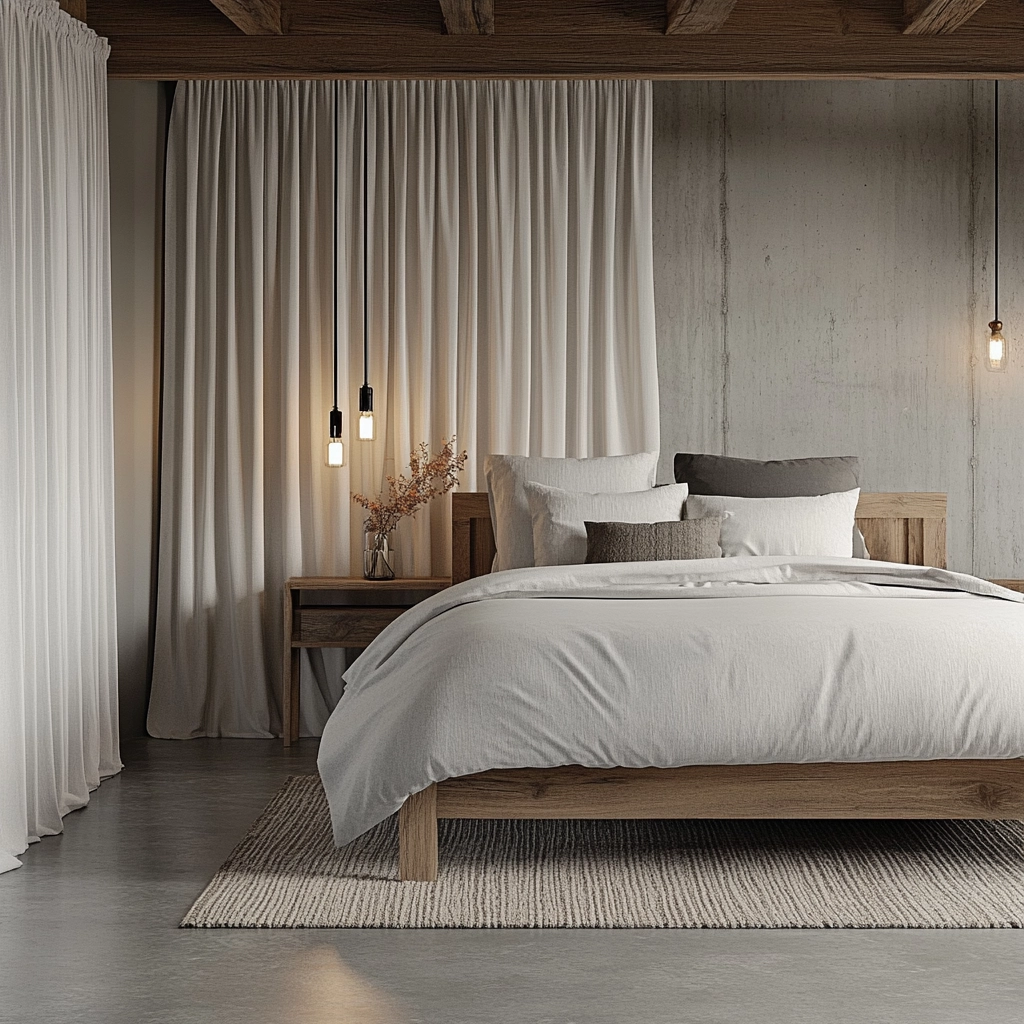 industrial farmhouse bedroom 13