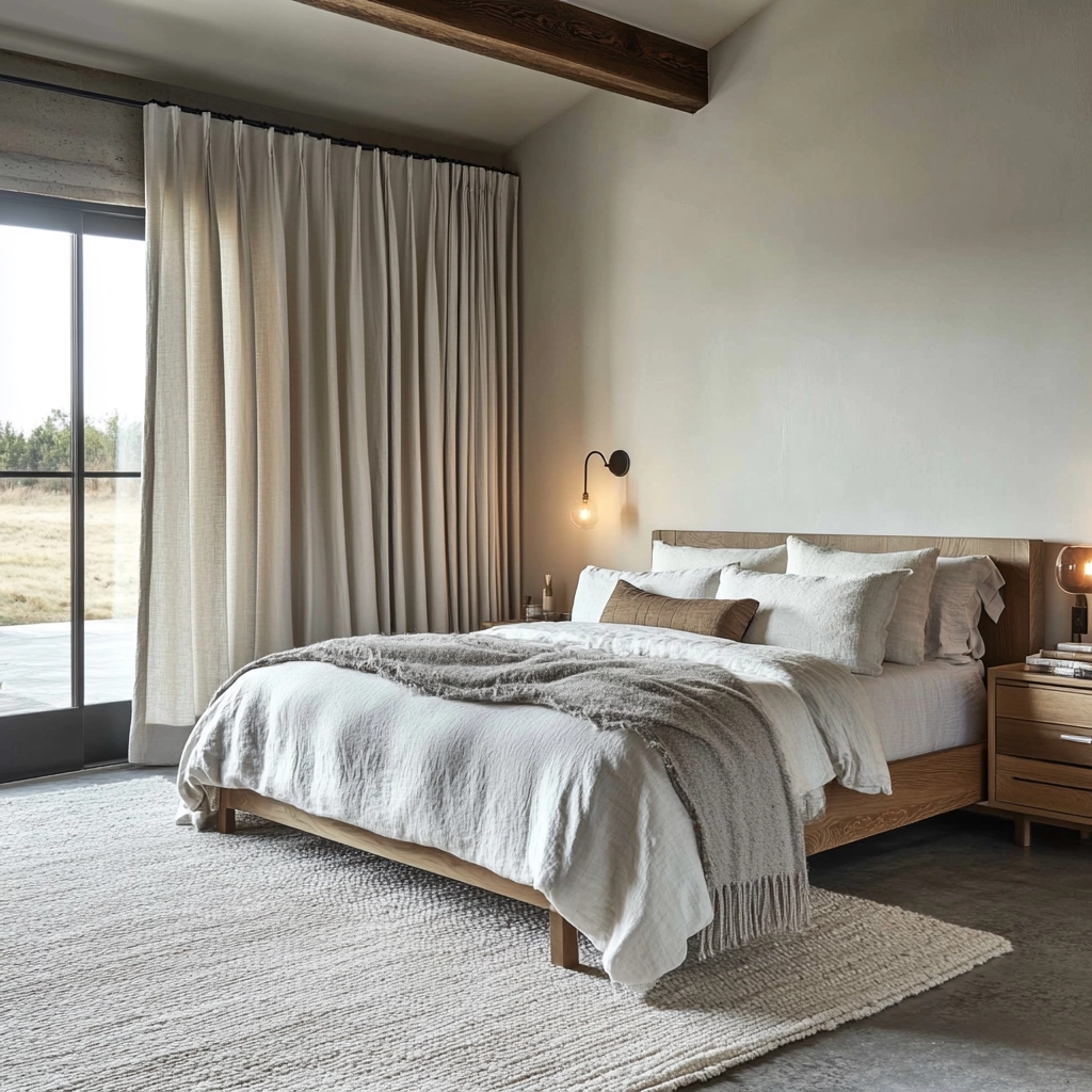 industrial farmhouse bedroom 14