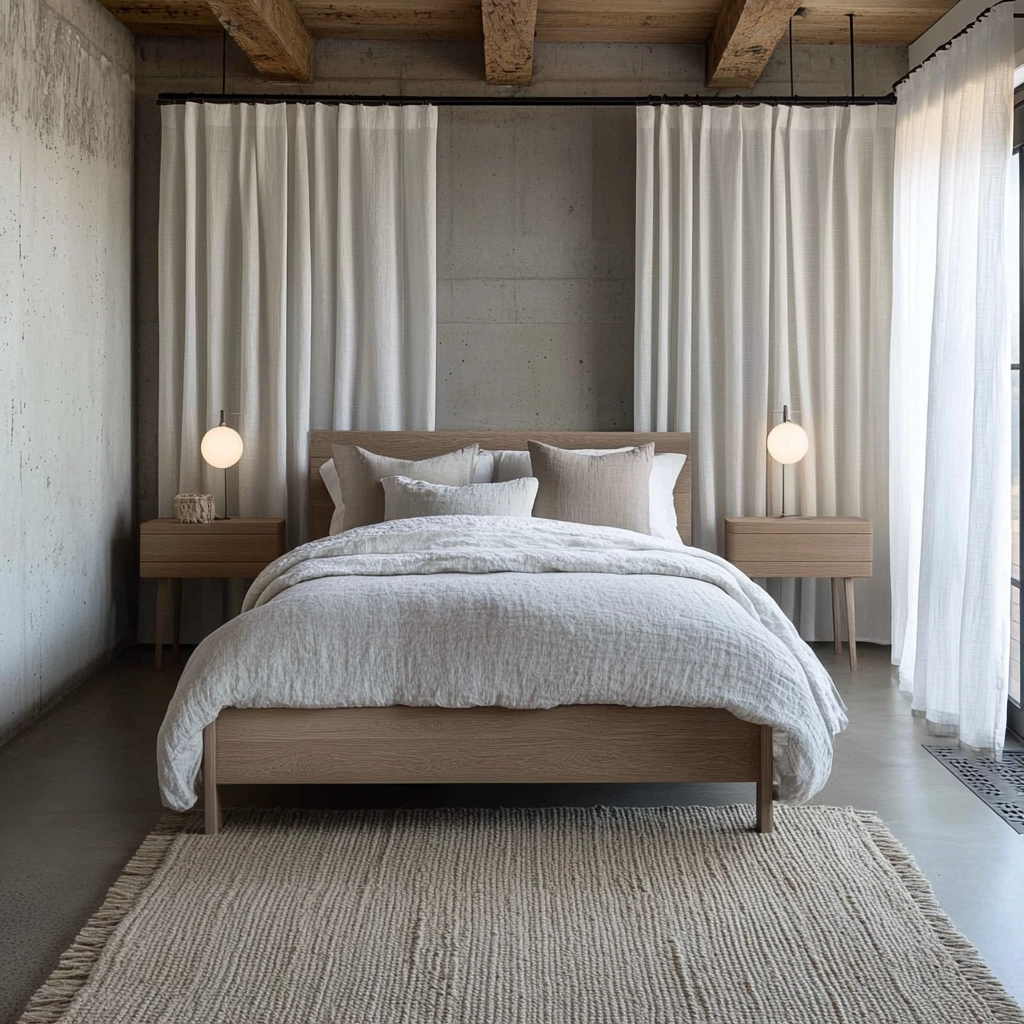industrial farmhouse bedroom 15