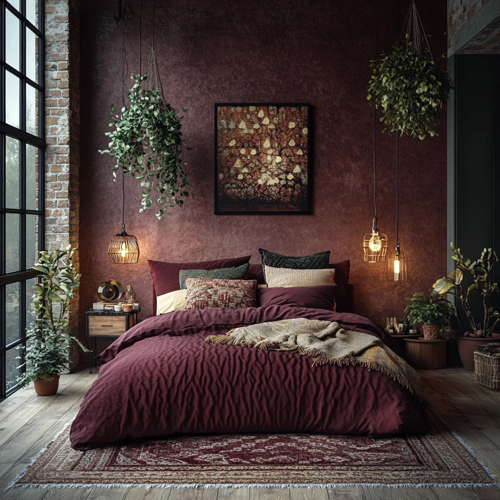 industrial farmhouse bedroom 17