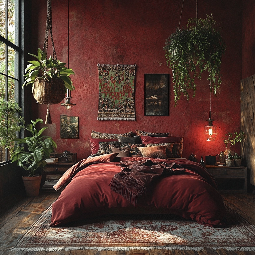 industrial farmhouse bedroom 18