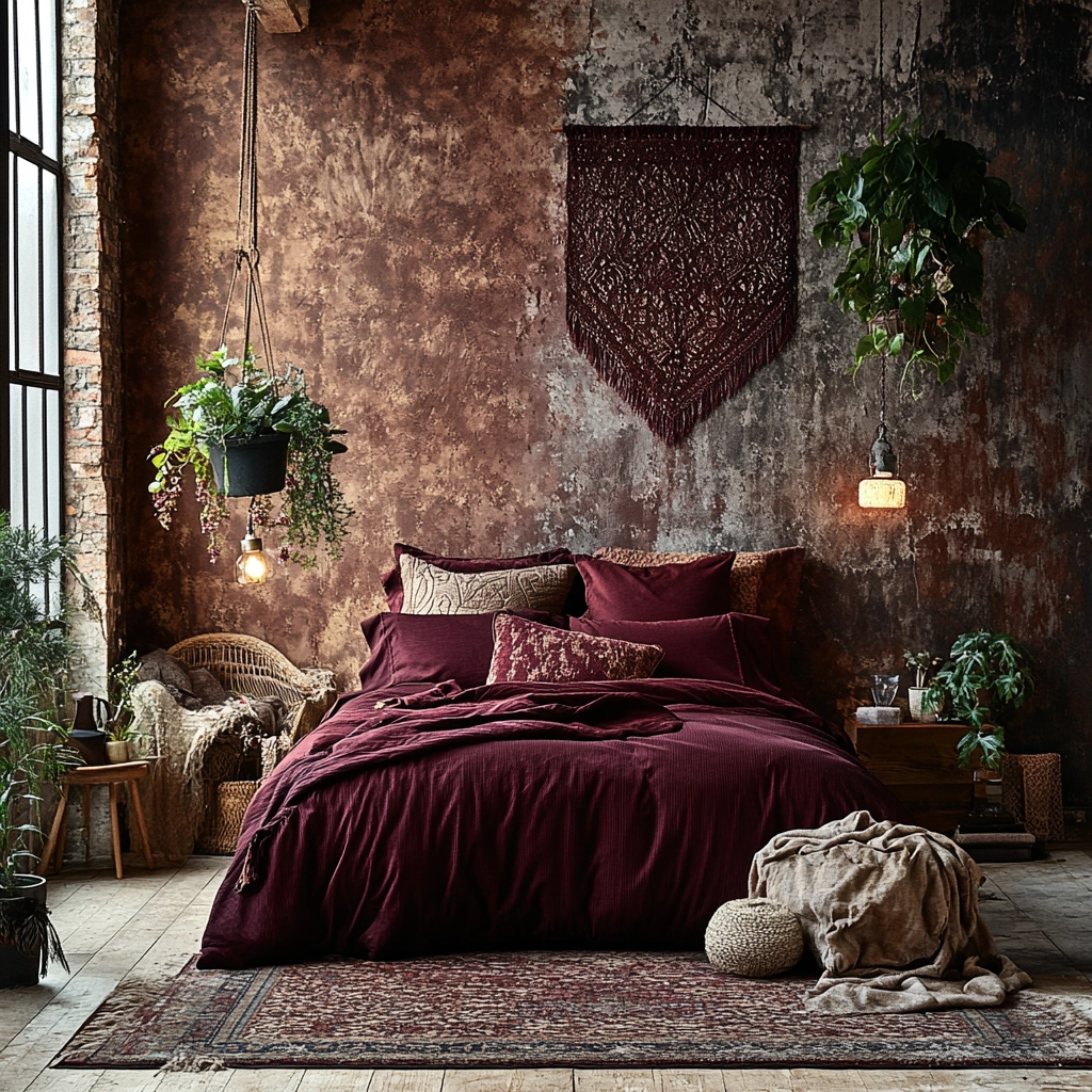 industrial farmhouse bedroom 19