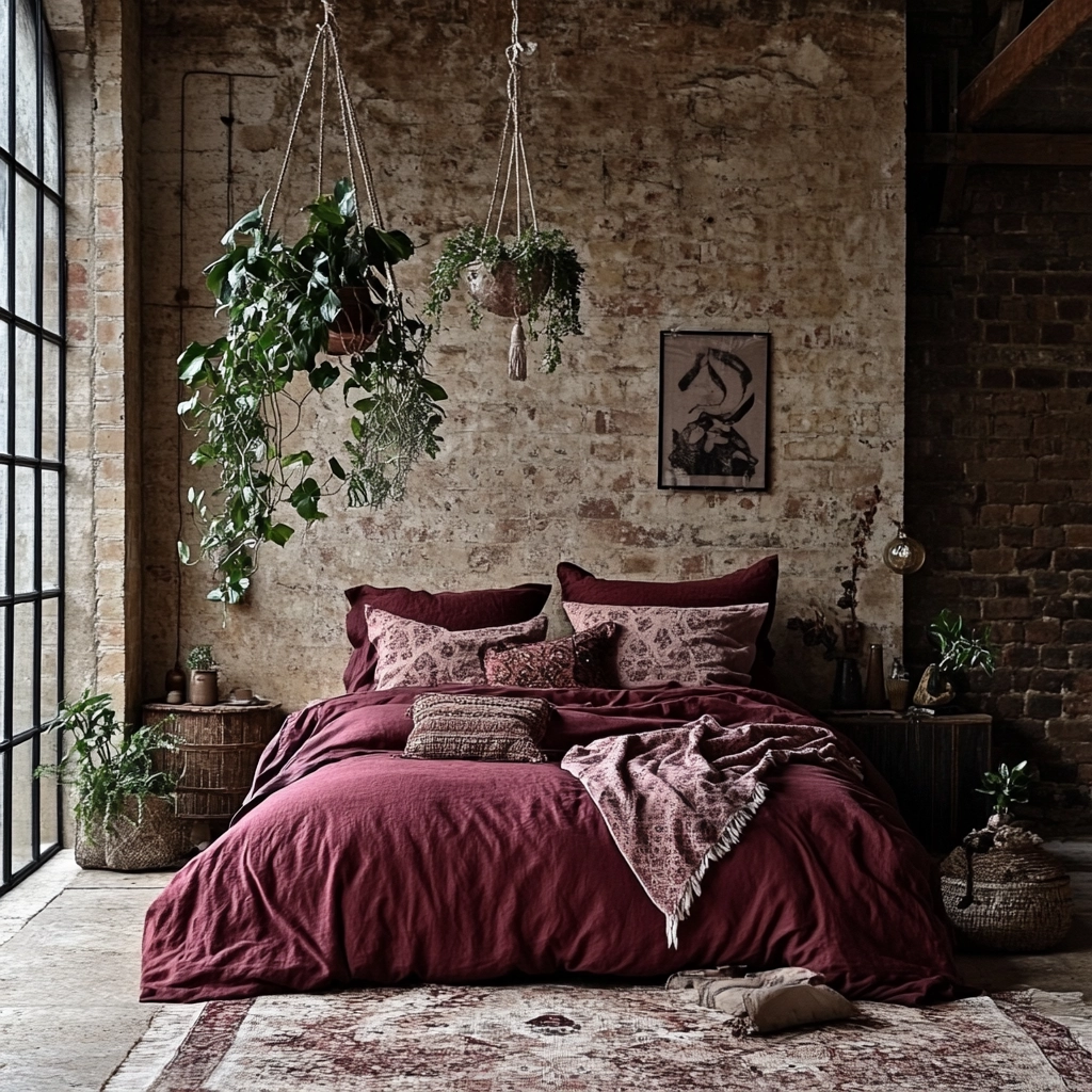 industrial farmhouse bedroom 20