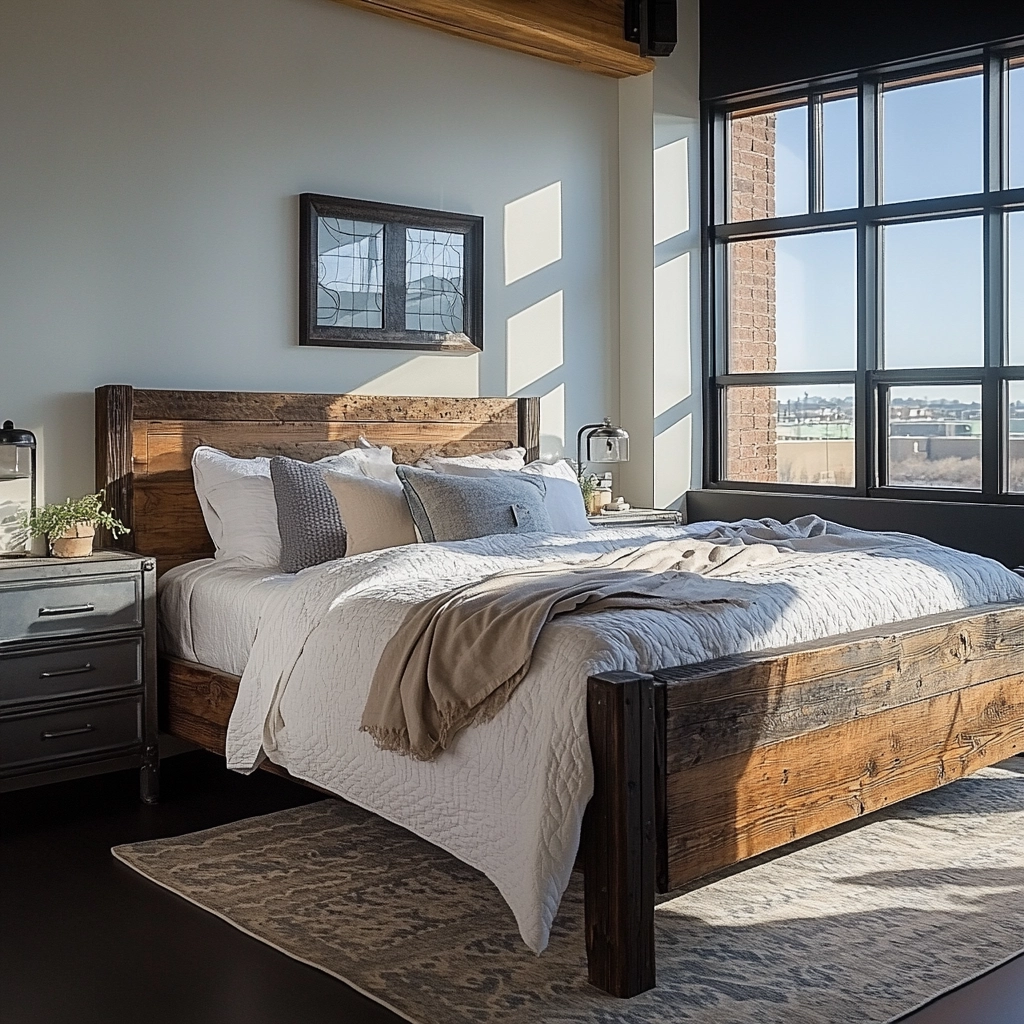 industrial farmhouse bedroom 3