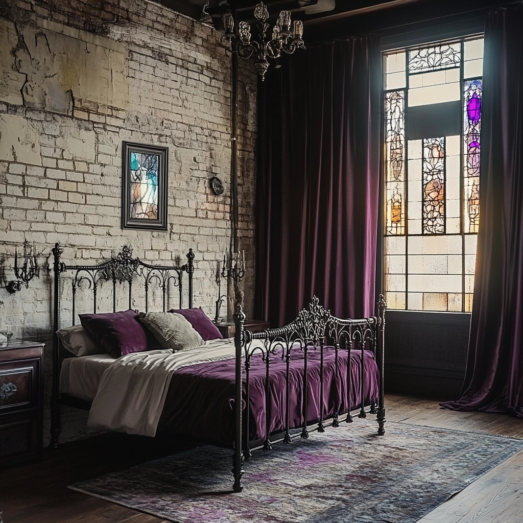industrial farmhouse bedroom 49