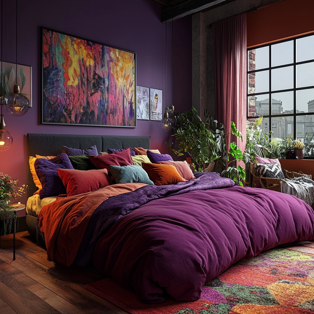 industrial farmhouse bedroom 54