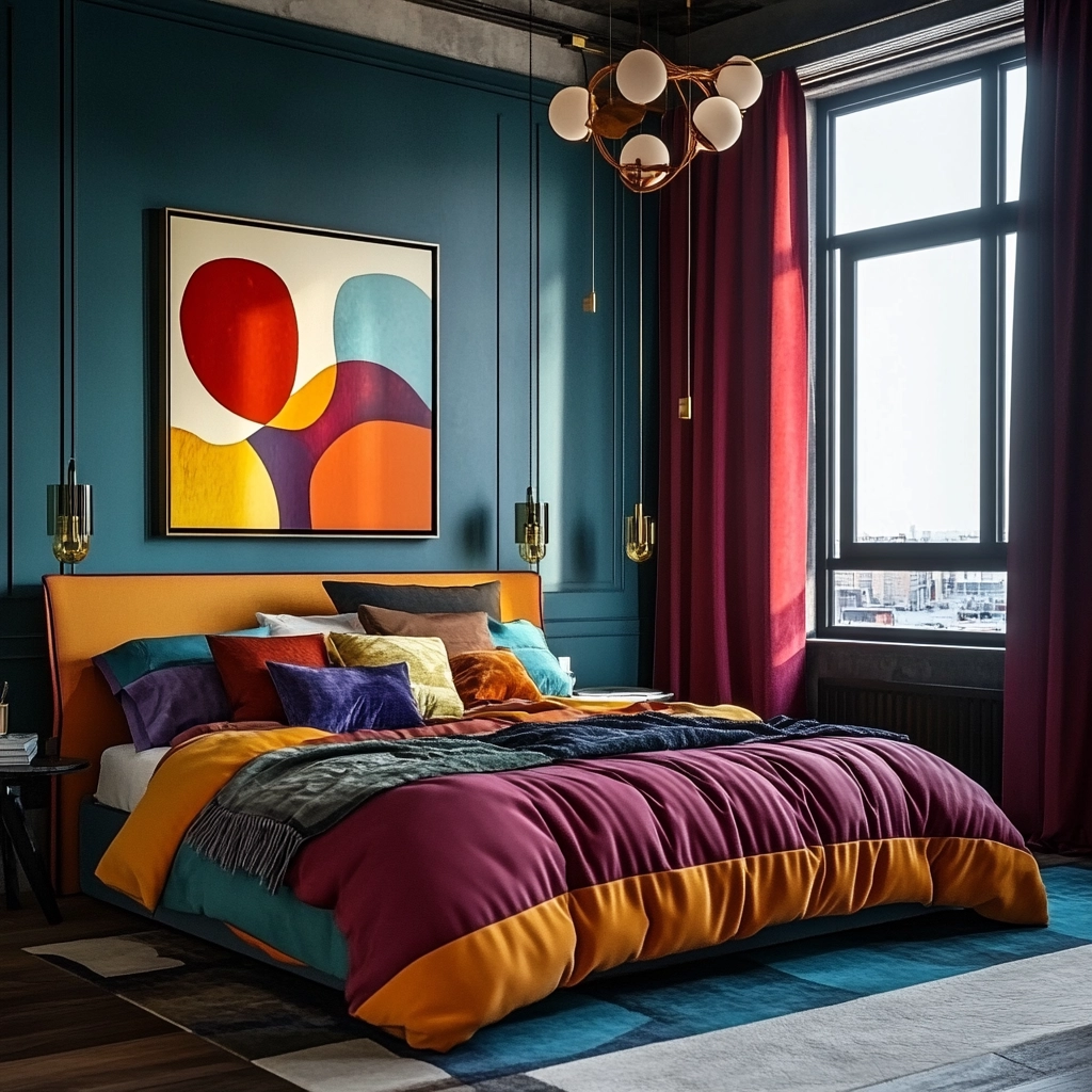 industrial farmhouse bedroom 56