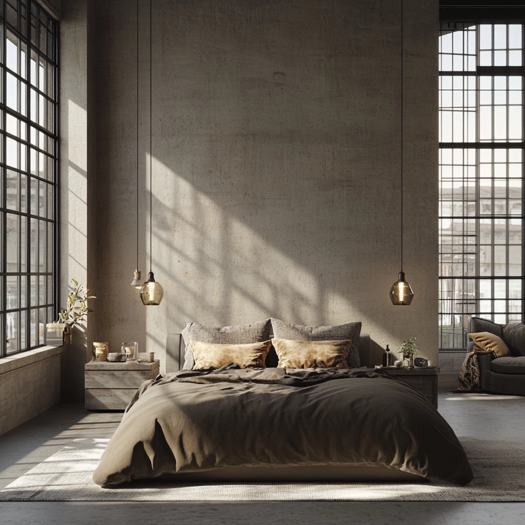 industrial farmhouse bedroom 61