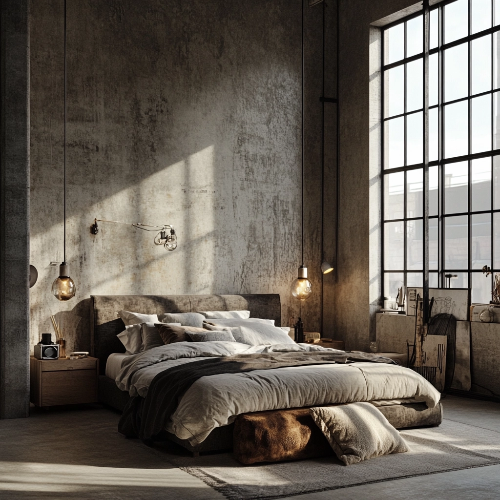 industrial farmhouse bedroom 62