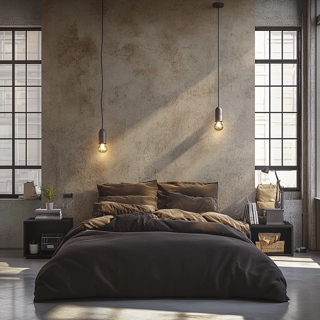 industrial farmhouse bedroom 63