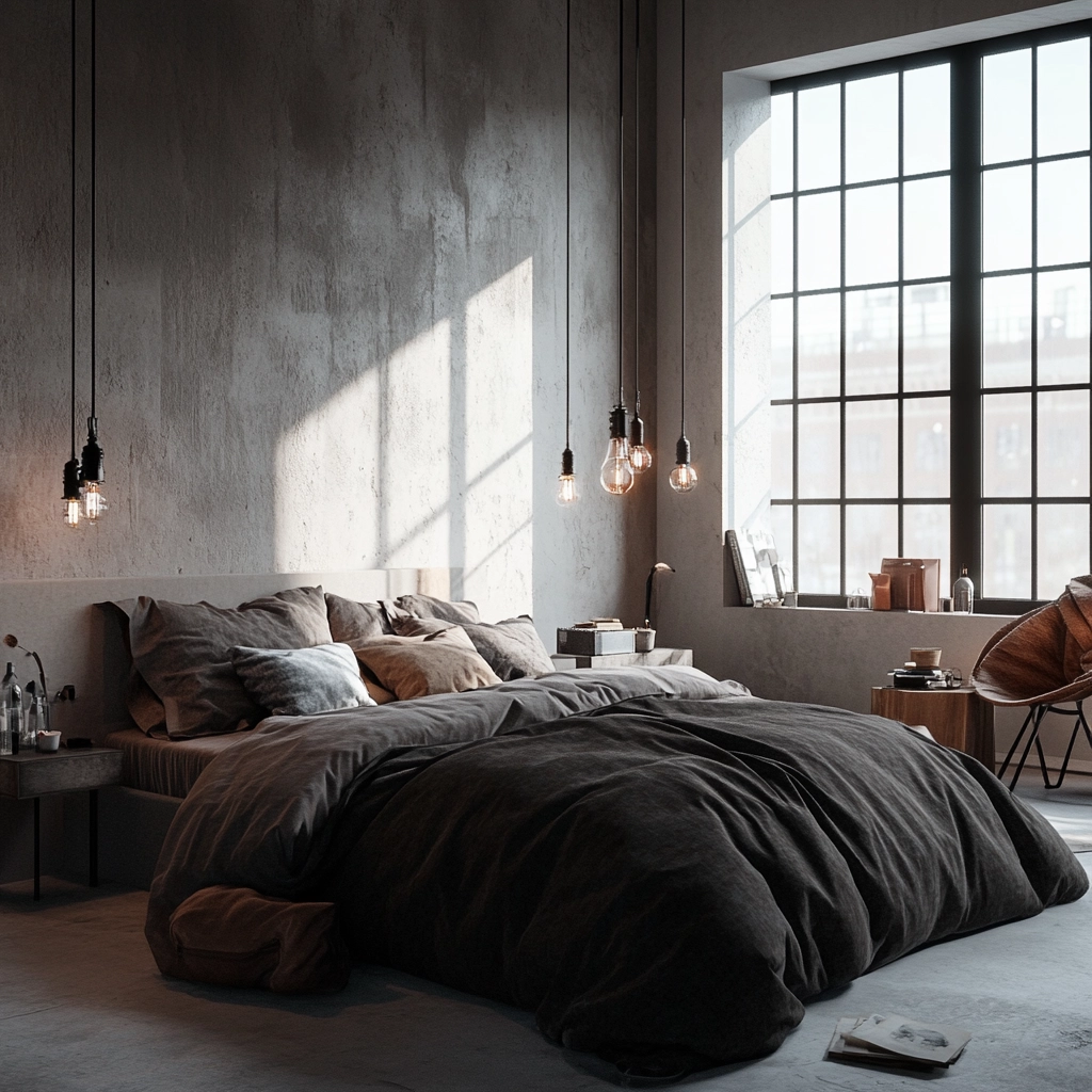 industrial farmhouse bedroom 64