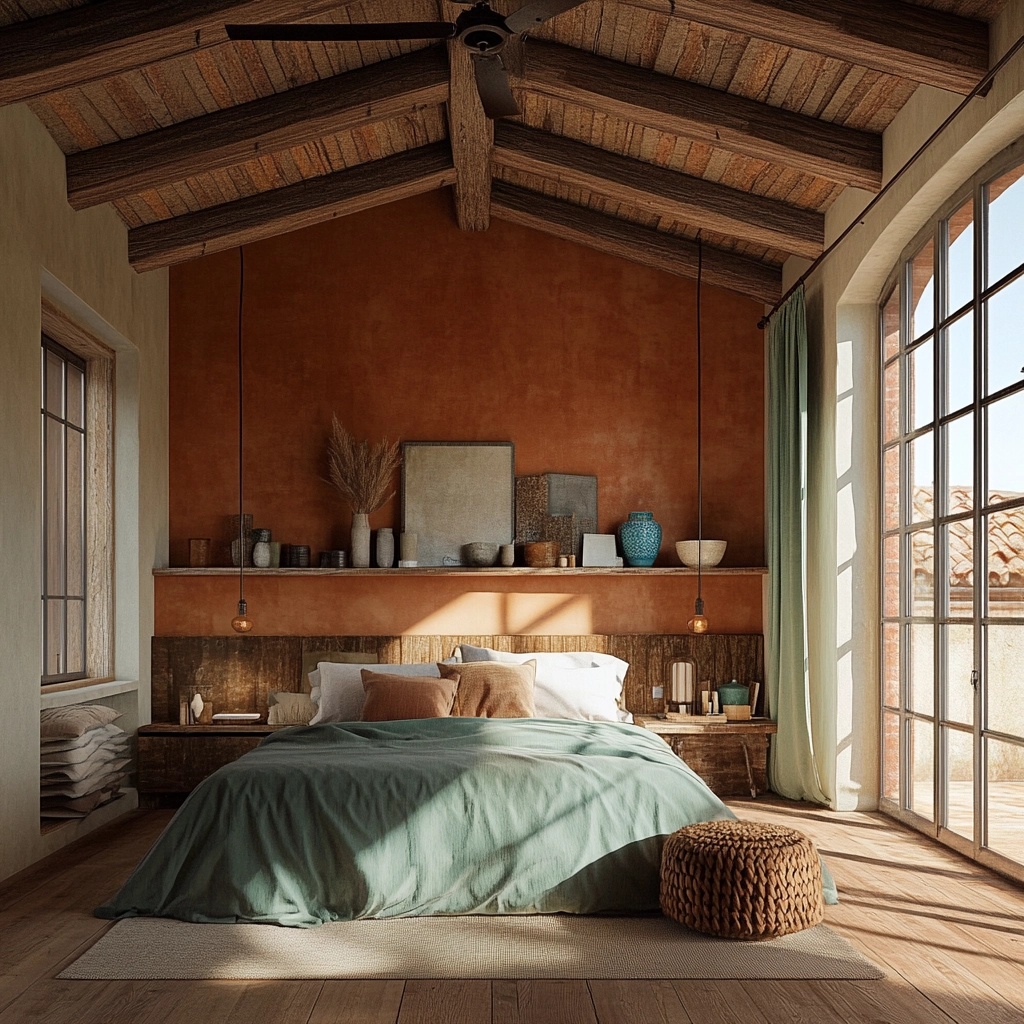 industrial farmhouse bedroom 73