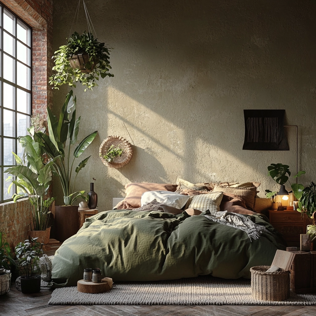 industrial farmhouse bedroom 77