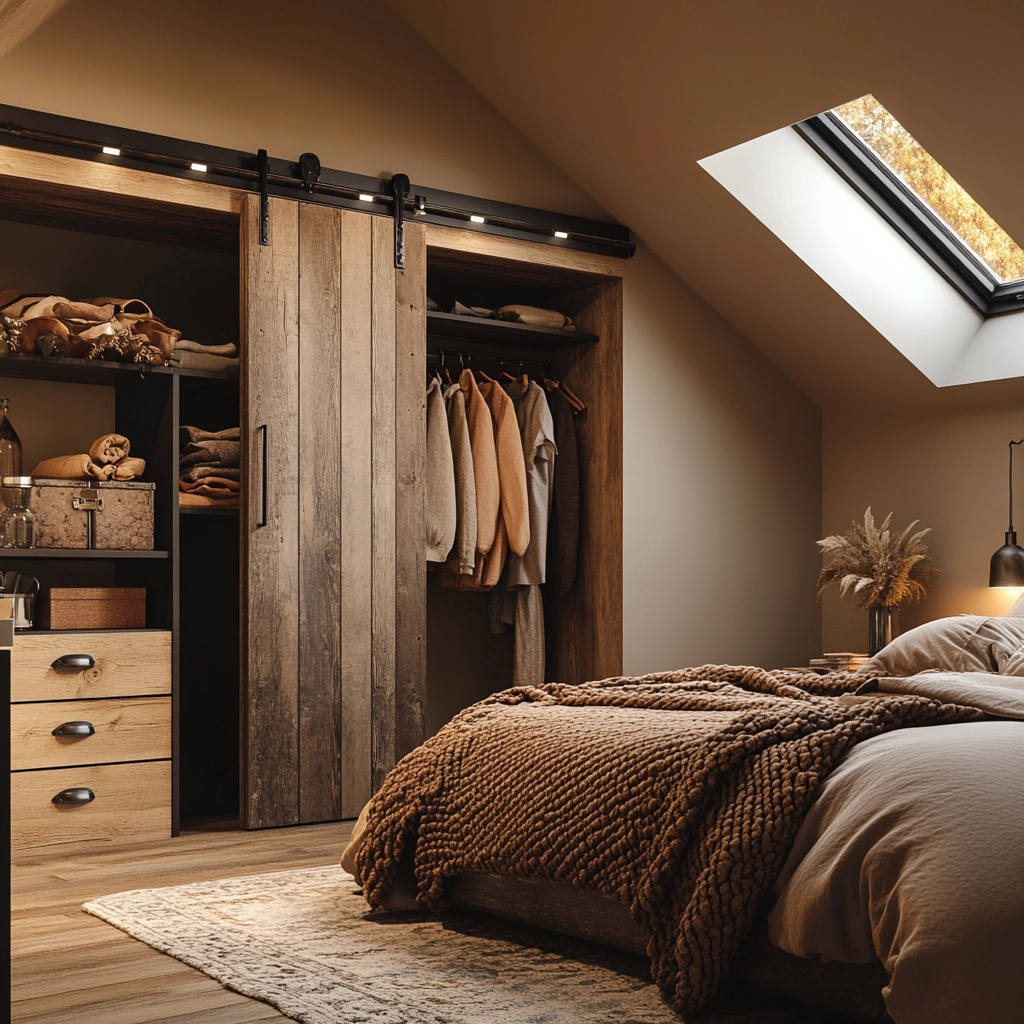 industrial farmhouse bedroom 8