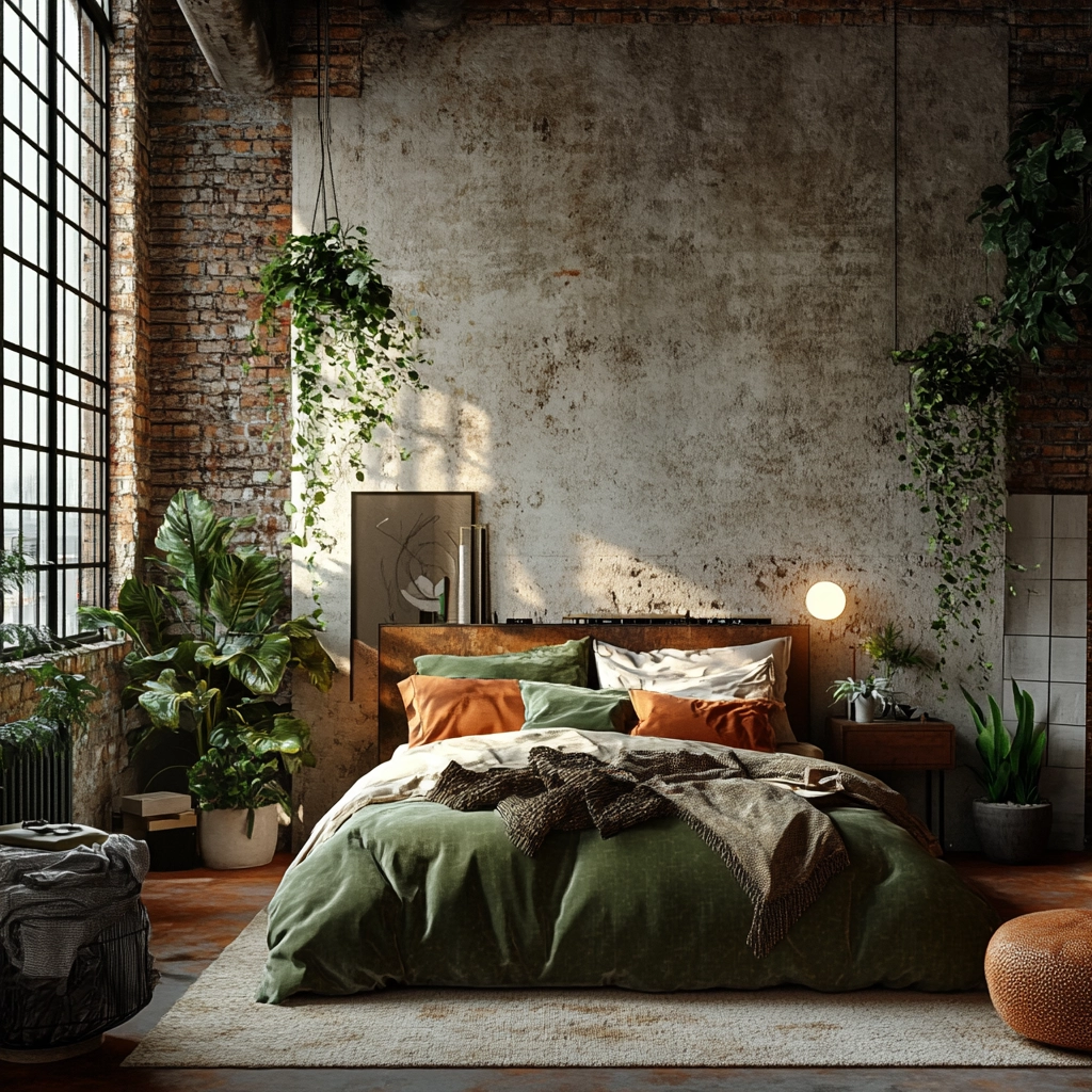 industrial farmhouse bedroom 80