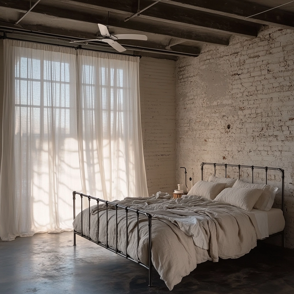 industrial farmhouse bedroom ideas 10