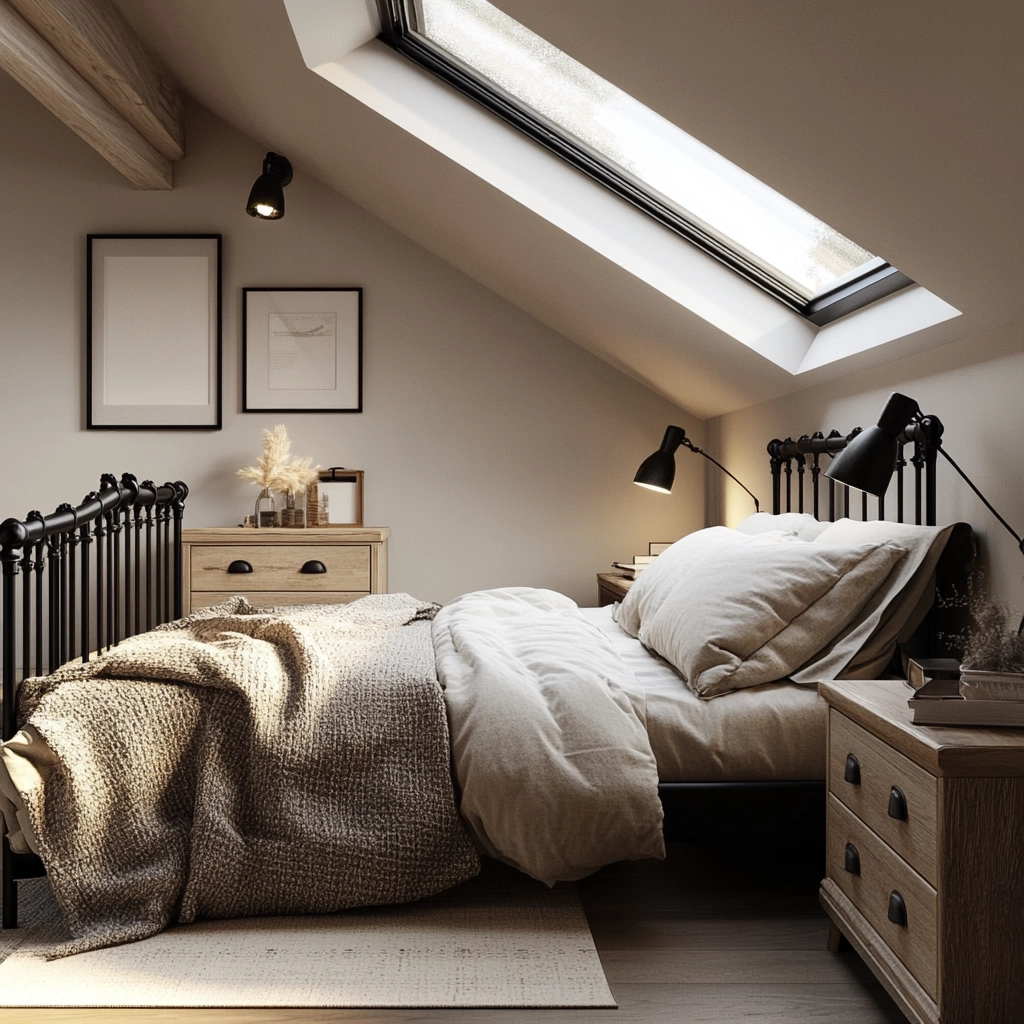industrial farmhouse bedroom ideas 13