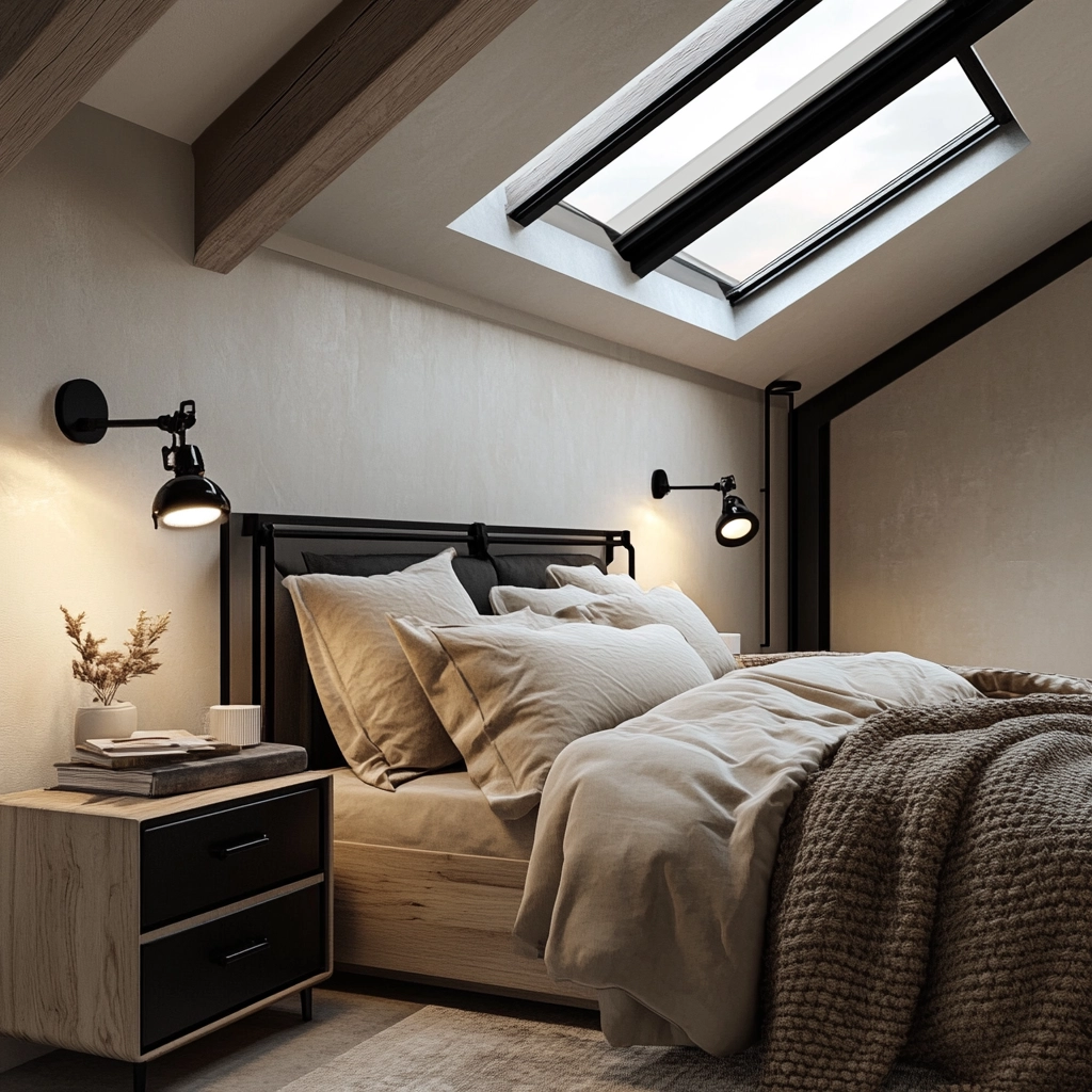 industrial farmhouse bedroom ideas 14
