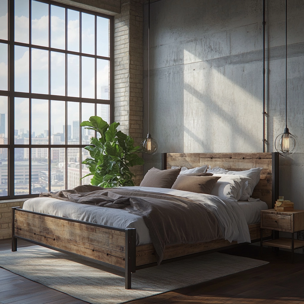 industrial farmhouse bedroom ideas 2