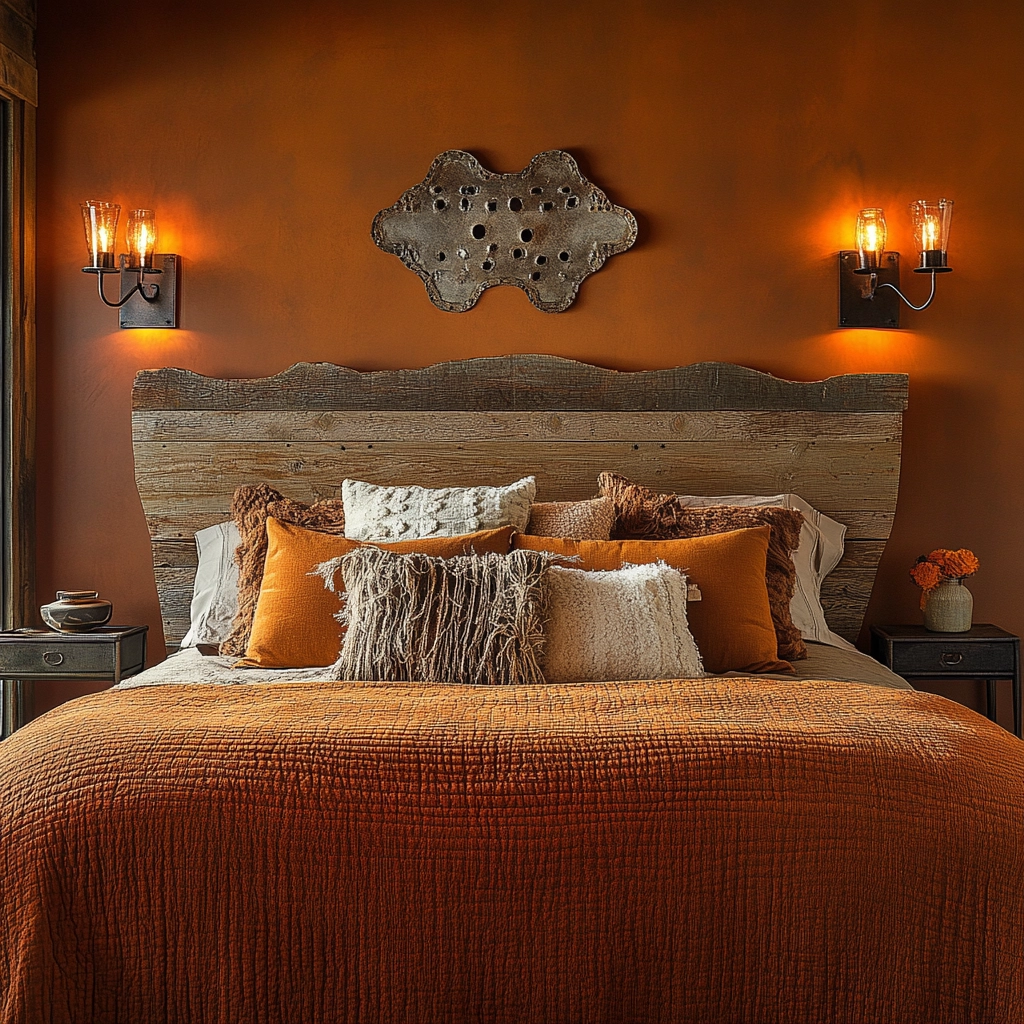 industrial farmhouse bedroom ideas 25