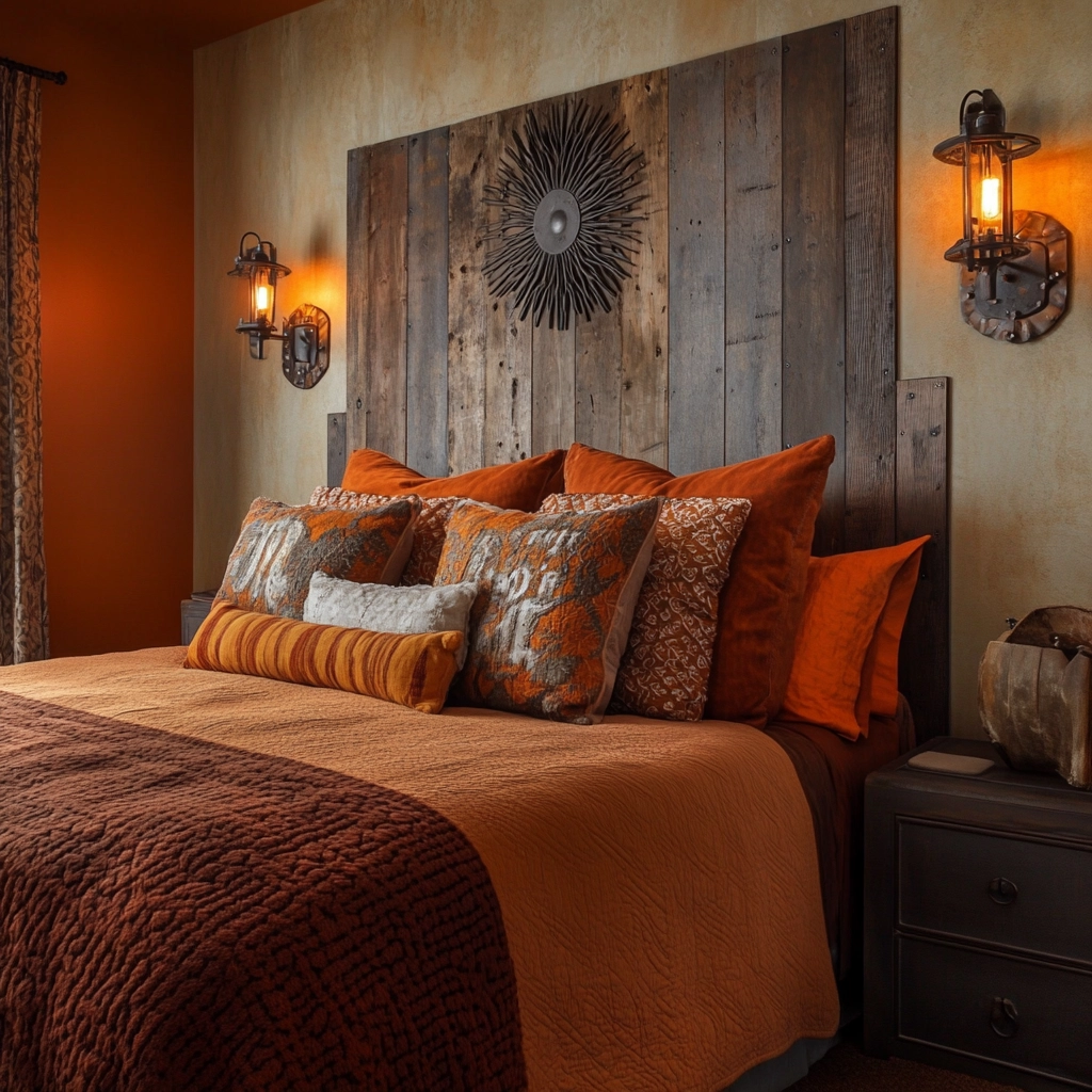 industrial farmhouse bedroom ideas 27