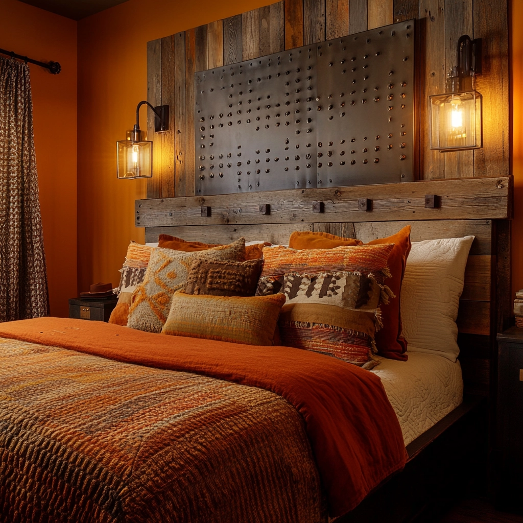 industrial farmhouse bedroom ideas 28