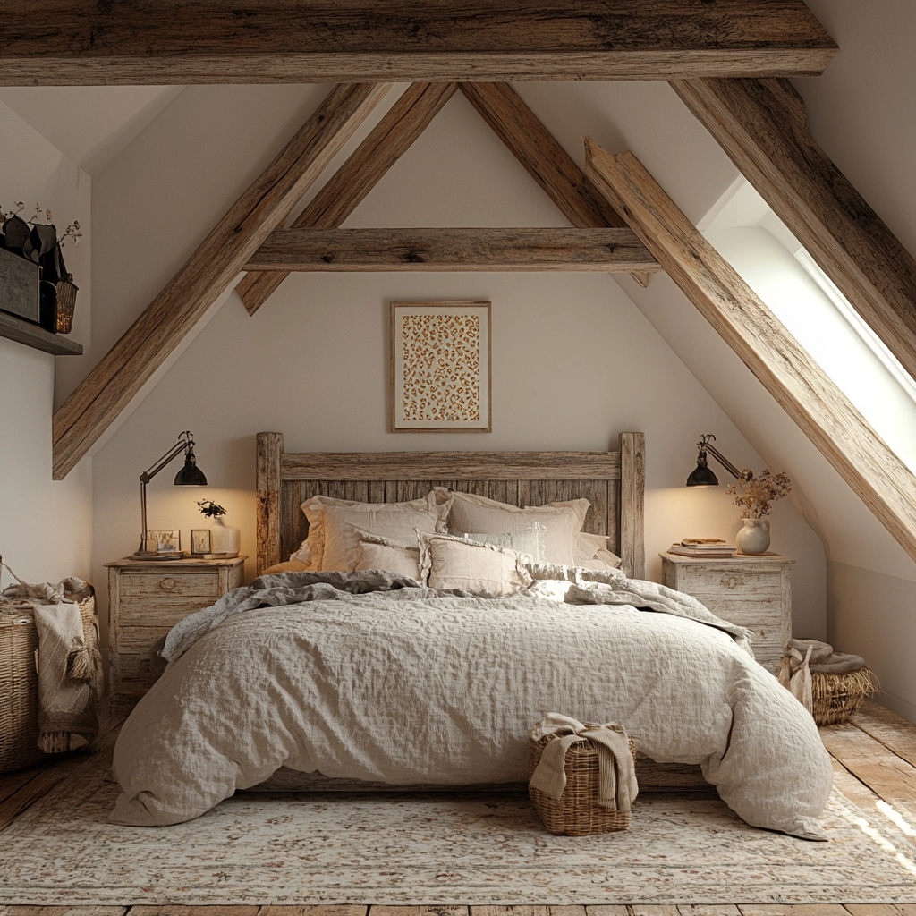 industrial farmhouse bedroom ideas 37