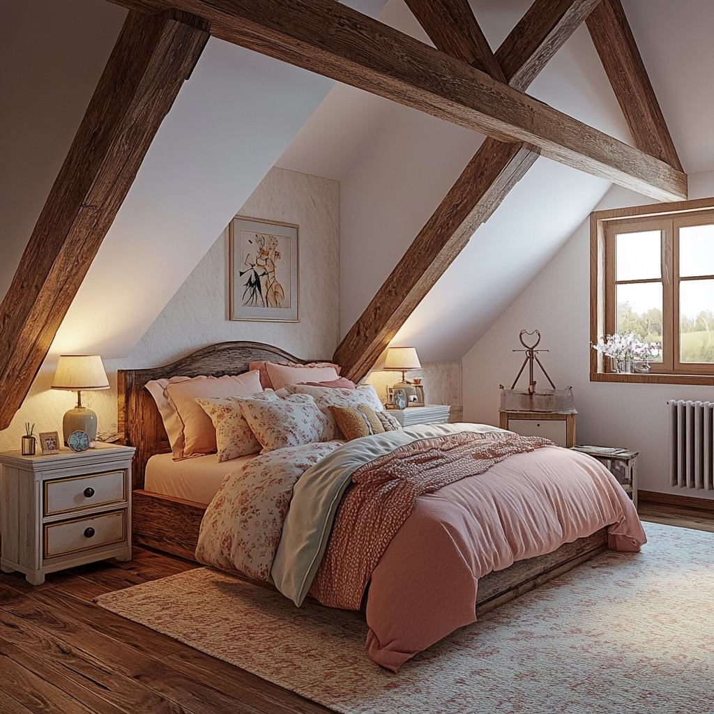industrial farmhouse bedroom ideas 40