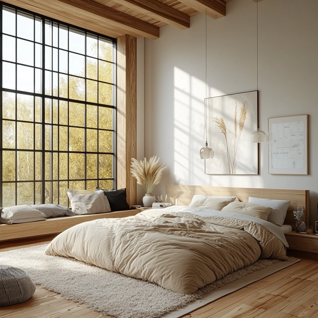 industrial farmhouse bedroom ideas 41