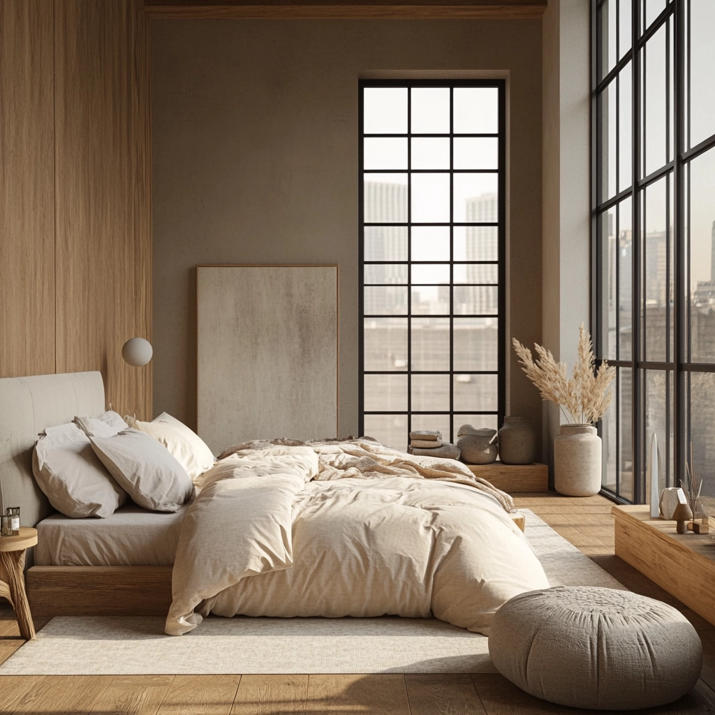 industrial farmhouse bedroom ideas 43