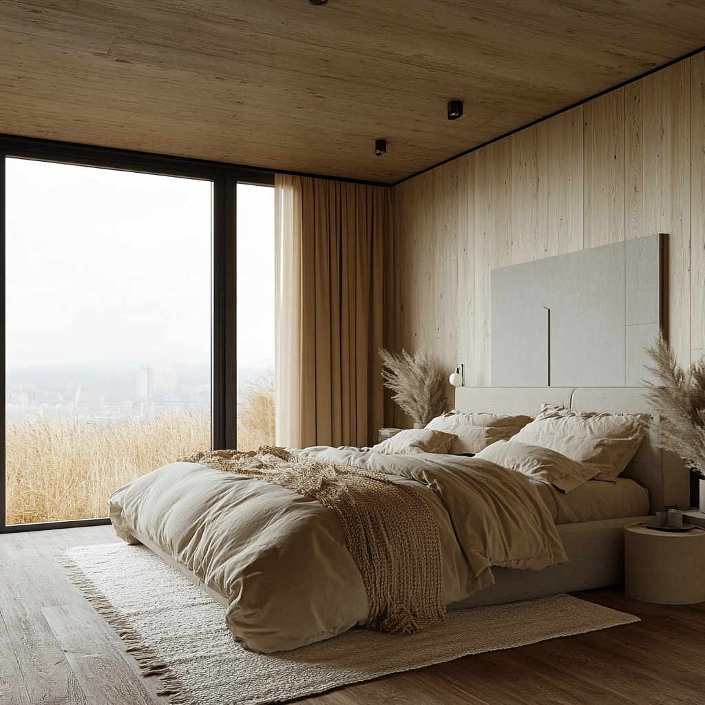 industrial farmhouse bedroom ideas 44