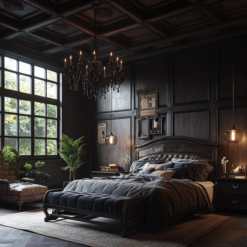 industrial farmhouse bedroom ideas 47