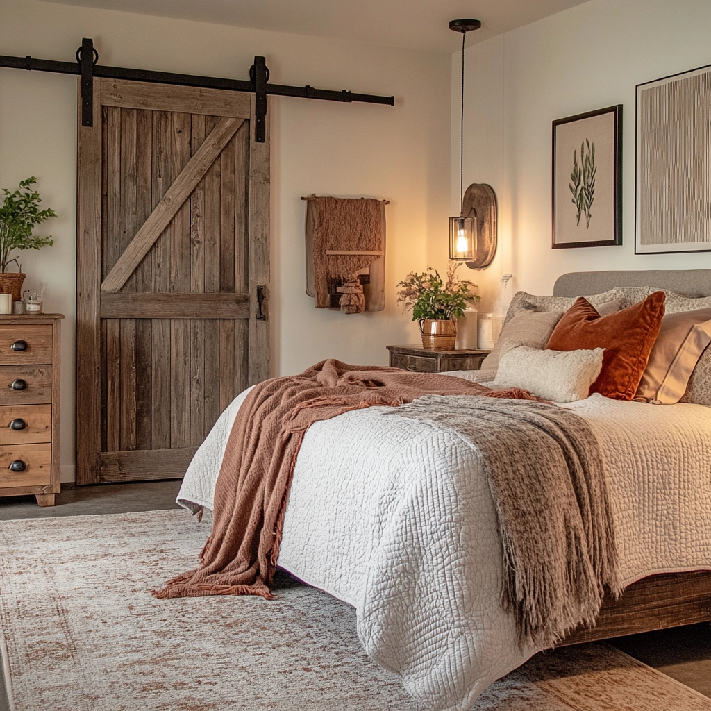 industrial farmhouse bedroom ideas 5