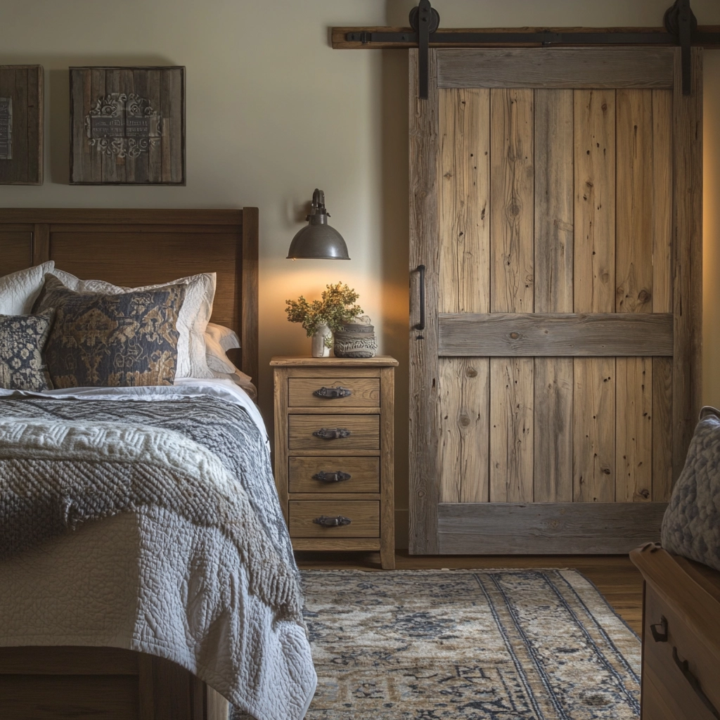 industrial farmhouse bedroom ideas 7