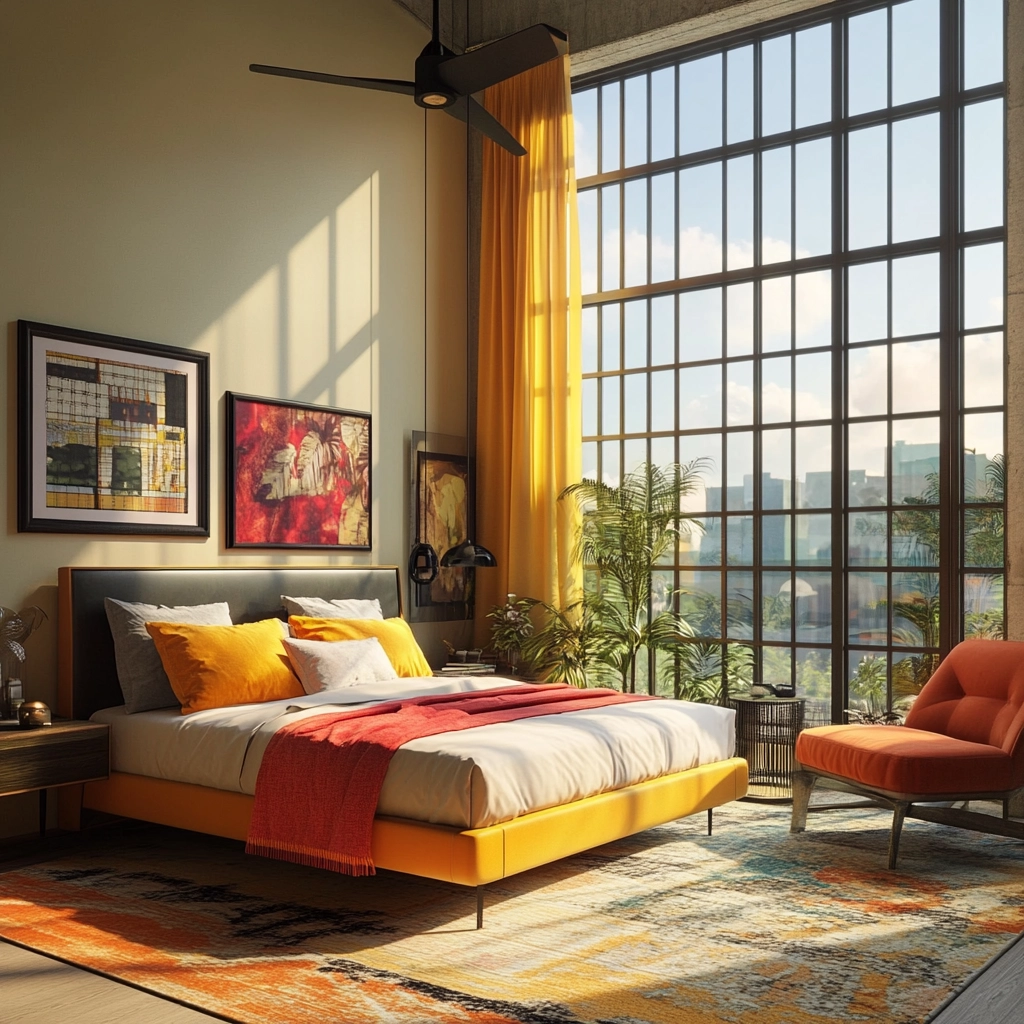 industrial farmhouse bedroom ideas 72
