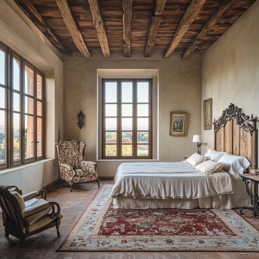 italian farmhouse bedroom 2