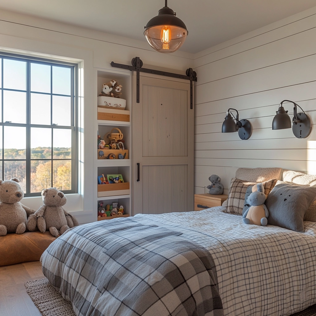 kids farmhouse bedroom 34
